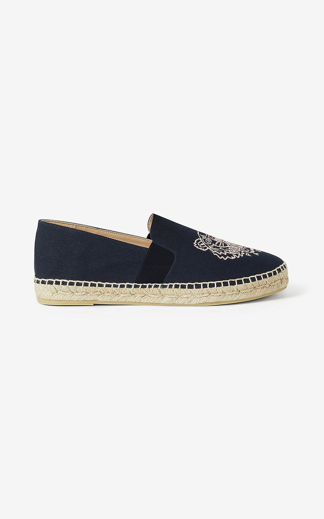 Kenzo Tiger elasticated Kanvas Espadril Bayan Mavi | 4803-ASIVT